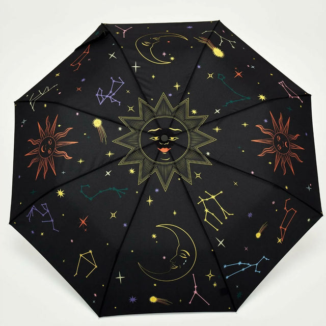 Halloween Zodiac Eco-Friendly Compact Duck Umbrella