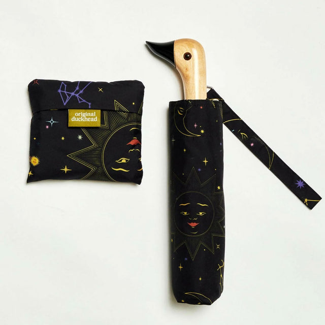 Halloween Zodiac Eco-Friendly Compact Duck Umbrella