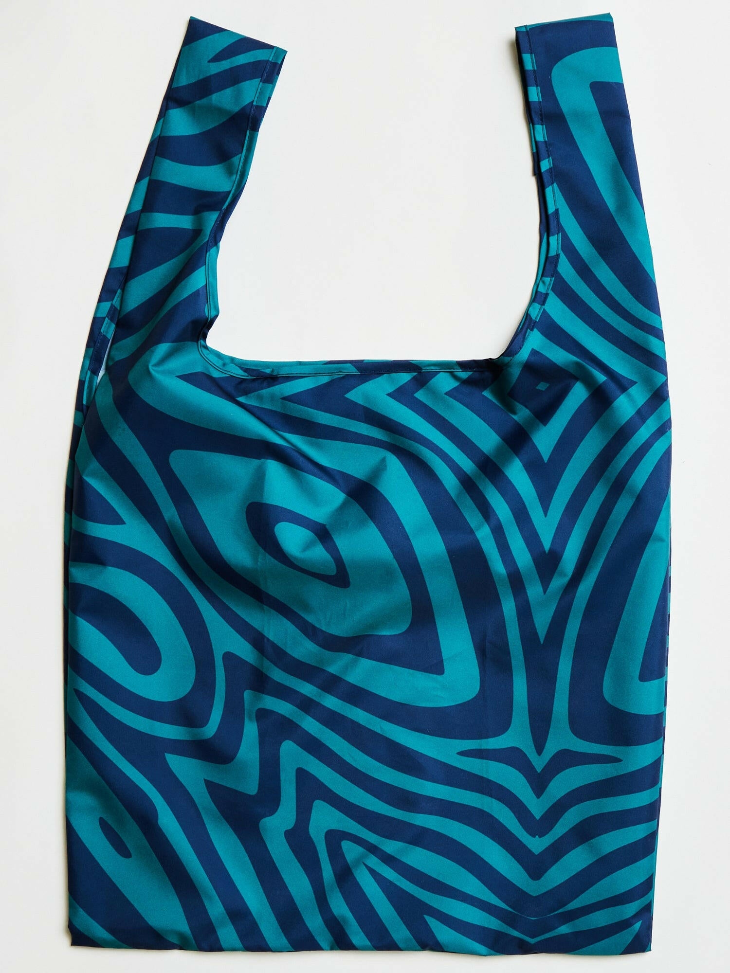 ★TOUT Y EST★ WIDE RECTANGLE BAG BLUE BU-22W-15 All-Over Print Trader's Tote Bag - Large | Custom Edge-to