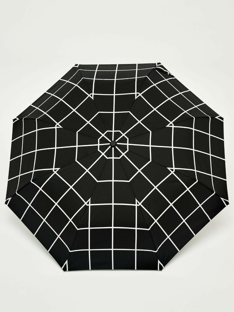Black Grid Eco-Friendly Umbrella.