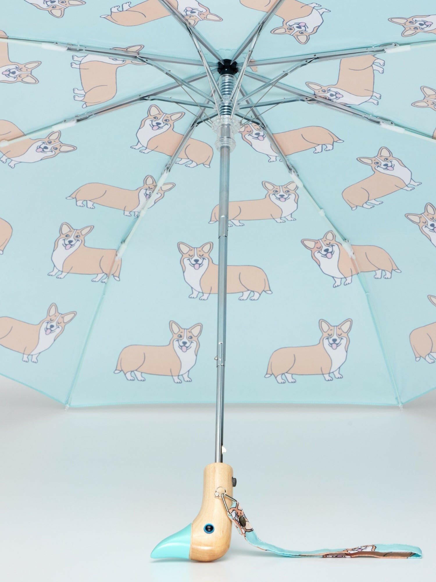 Corgi Mint Eco-Friendly Umbrella.