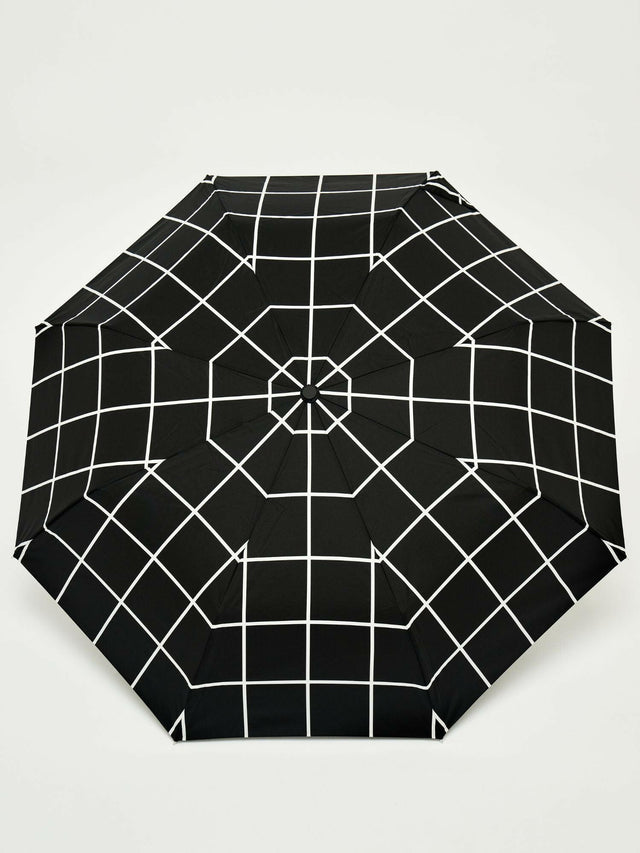 Black Grid Eco-Friendly Compact Duck Umbrella Original Duckhead