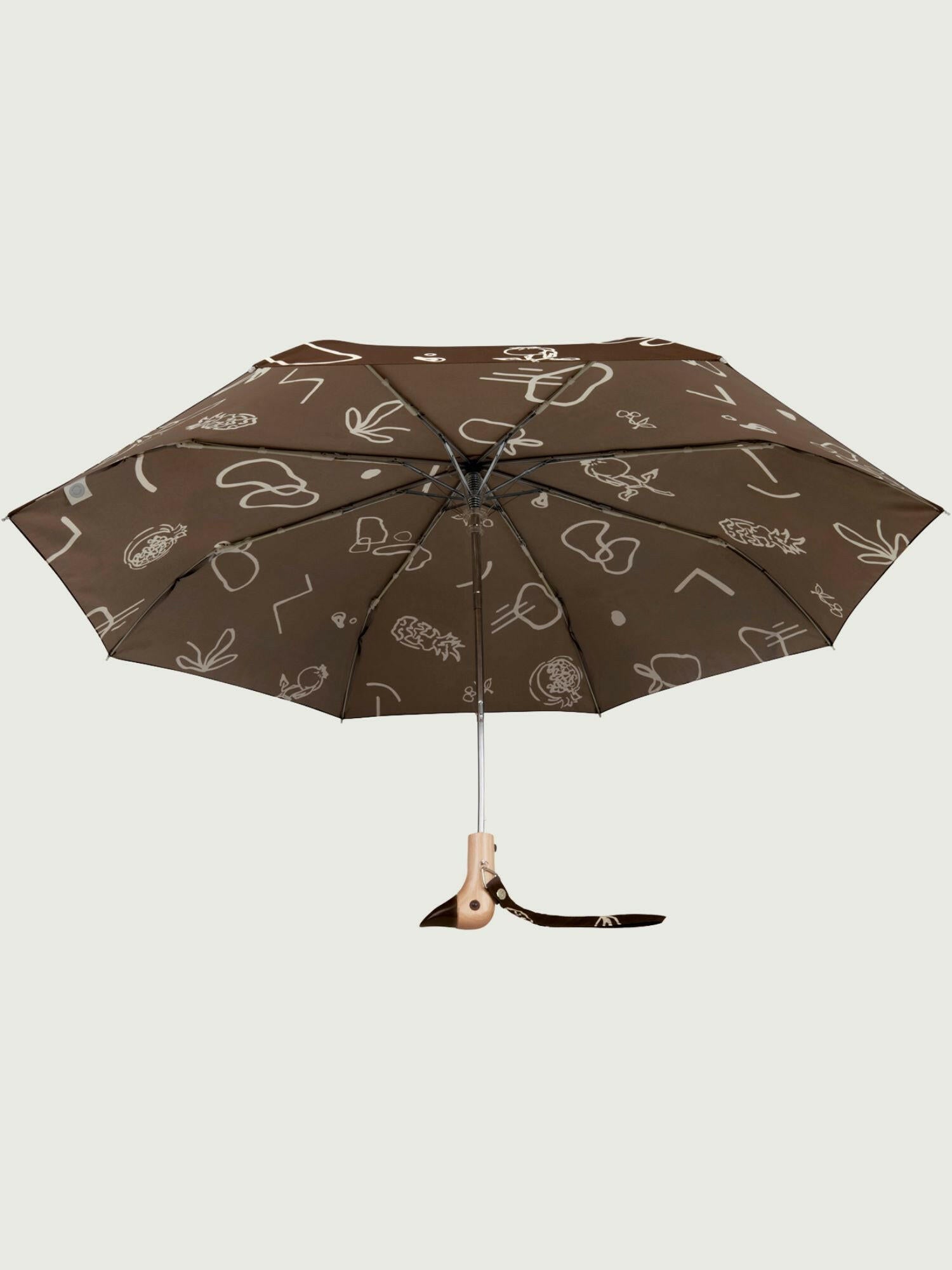 Chocolate Fruits & Shape Eco-Friendly Compact Duck Umbrella