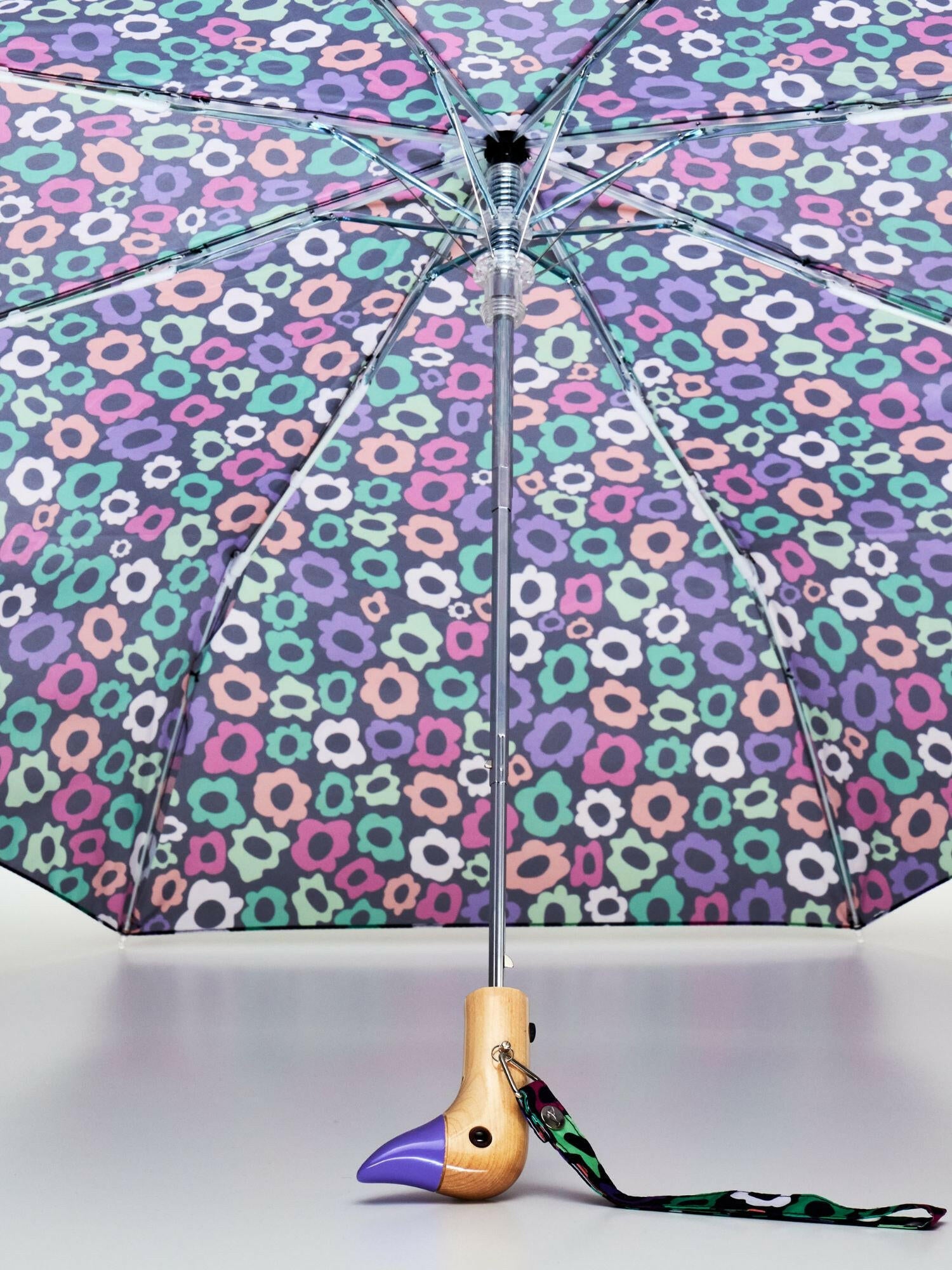 Flower Maze Eco-Friendly Compact Duck Umbrella | Original Duckhead