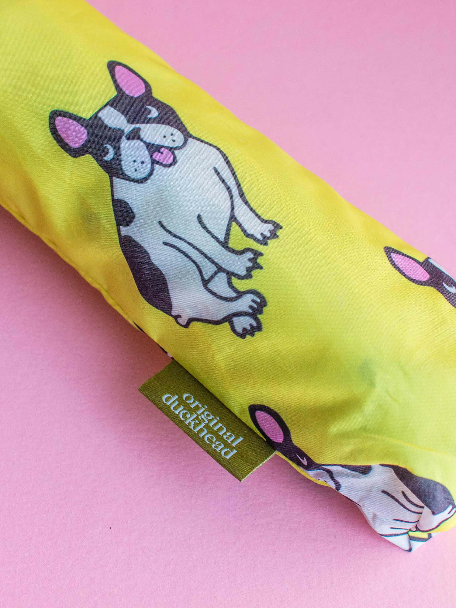 French Bulldog Yellow Eco-friendly Umbrella.