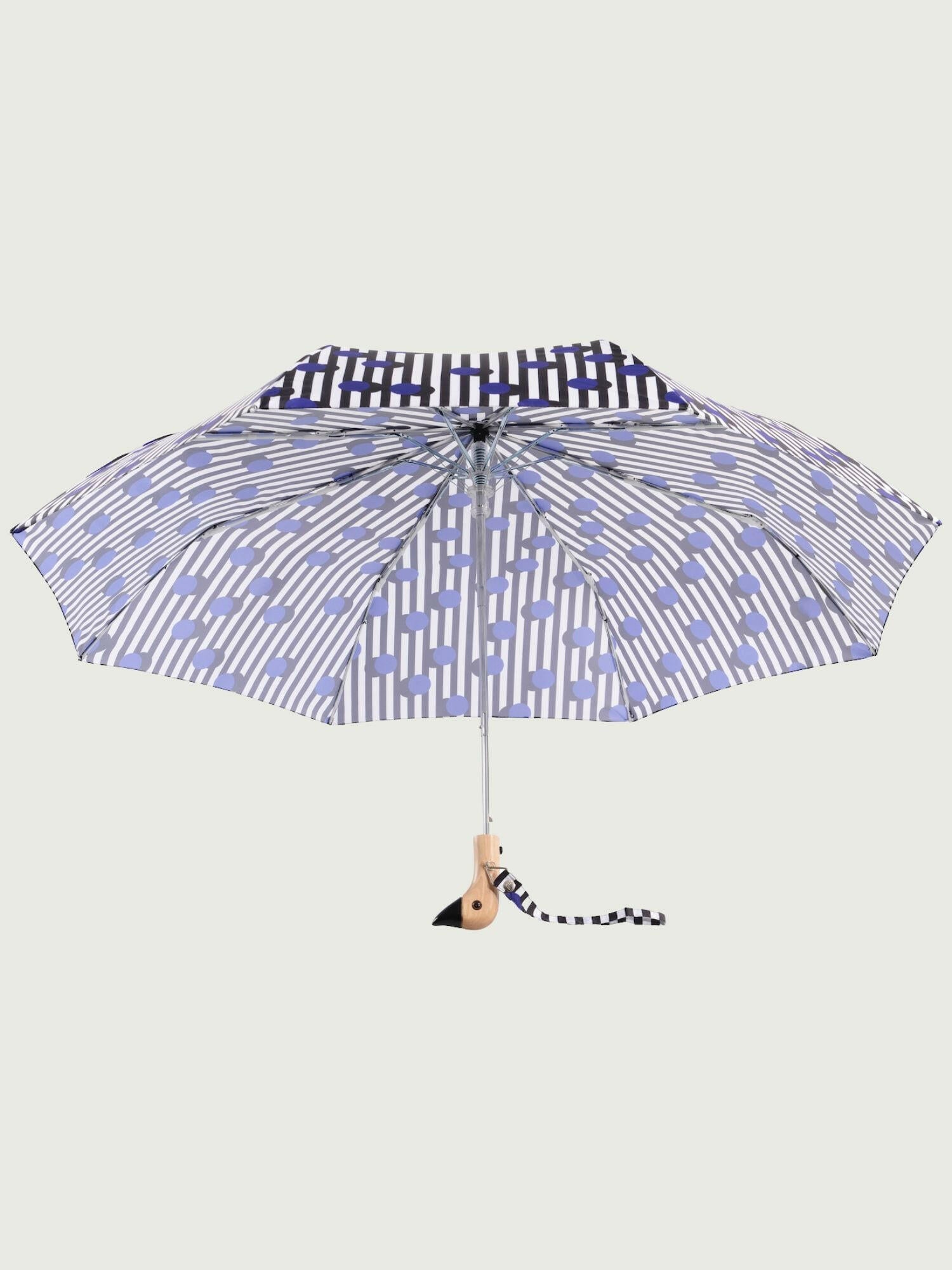 Polkastripe Eco-Friendly Umbrella.